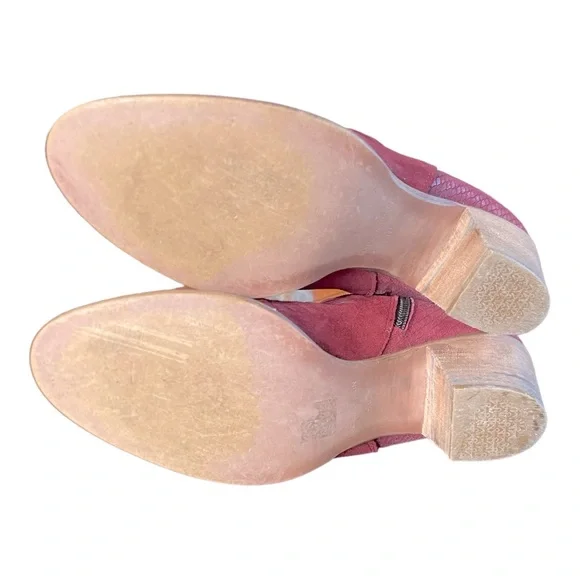 Free People Loveland Red Suede Ankle Boots - Picture 6 of 6